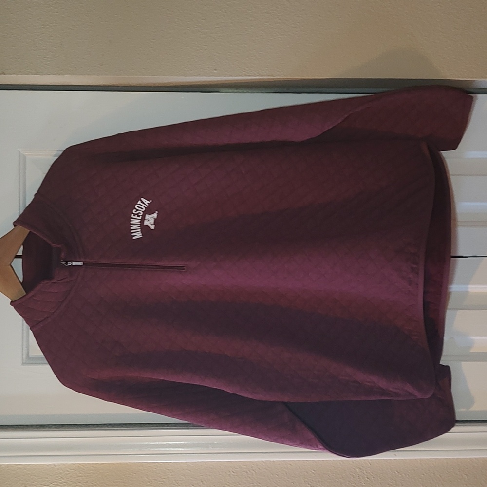 League 91 Quarter Zip Quilted Pullover Womens Minnesota Golden Gophers - XL